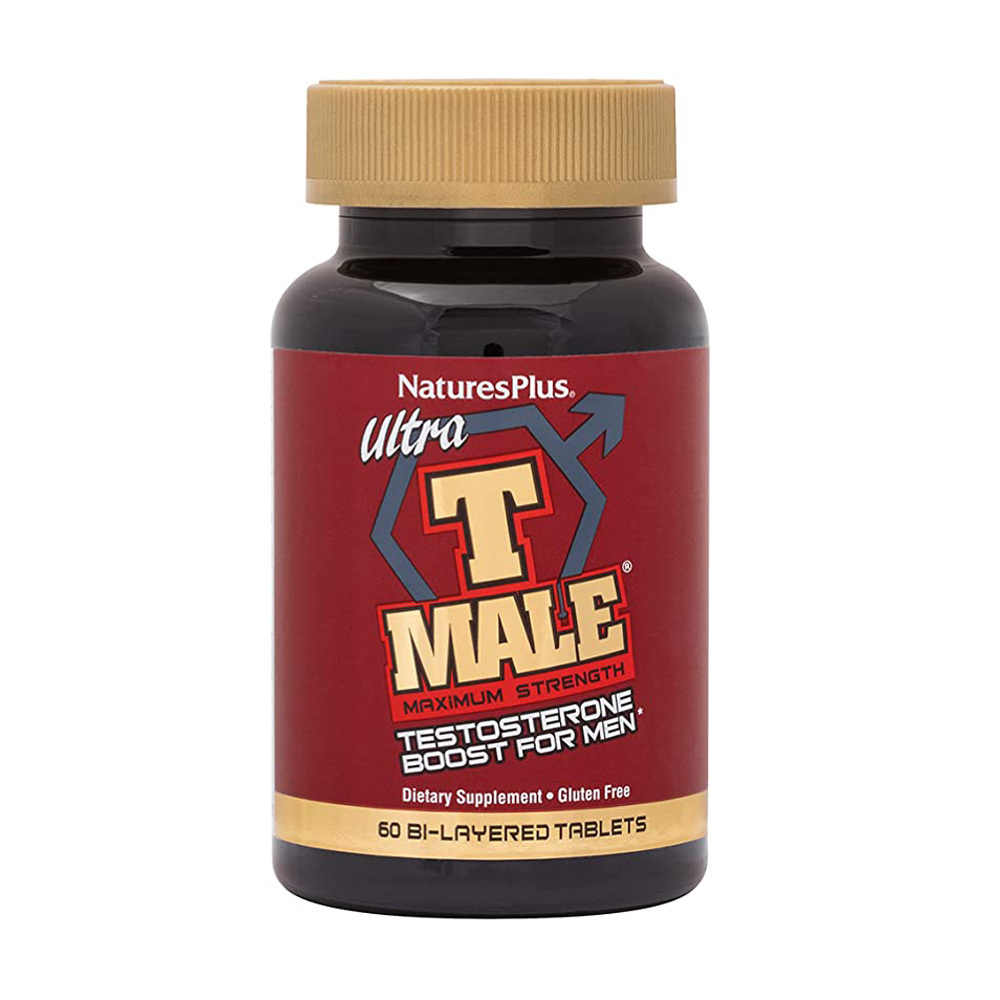 Підсилювач тестостерону для чоловіків NaturesPlus Ultra T Male, 60 таблеток